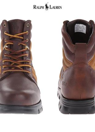 Мужские коричневые ботинки polo ralph lauren diego5 фото