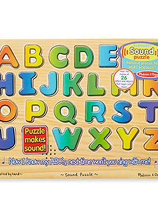 Звуковой пазл melissa & doug алфавит (md340)