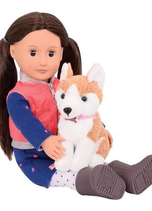 Кукла our generation лесли с собакой 46 сантиметров (bd31201z)