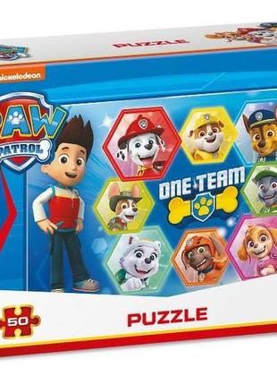 Пазл одна команда paw patrol, 50 ел., dodo 200156