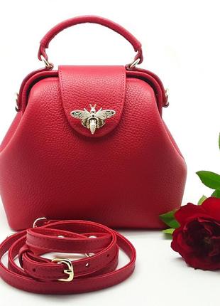 Саквояж женский silver taurus 7651 из натуральной кожи.