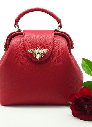 Саквояж женский silver taurus 7651 из натуральной кожи.