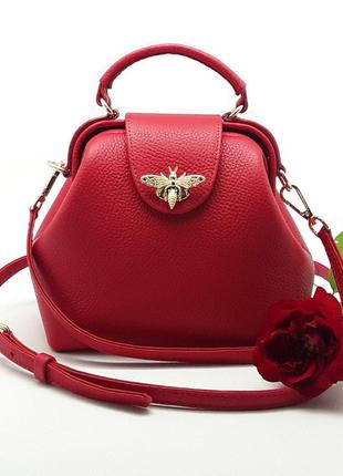 Саквояж женский silver taurus 7651 из натуральной кожи.