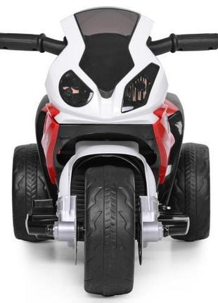 Детский электро мотоцикл bmw (красно-белый цвет)2 фото