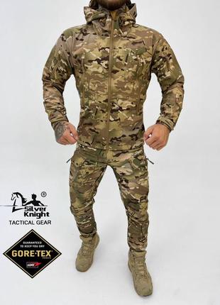 Тактический костюм softshell, тактический армейский костюм softshell goretex, цвет мультикам