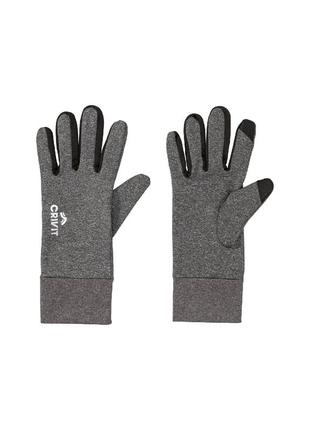 Спортивные сенсорные перчатки 9 серый crivit