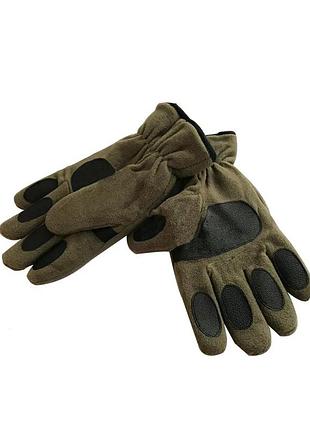 Военные двухслойные теплые  флисовые перчатки для военных, армейские перчатки цвета чорний, военные рукавички
