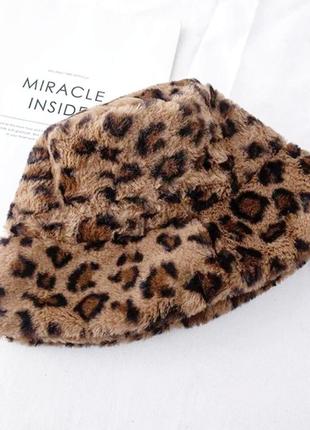 Женская шапка-панама леопардовая, wuke one size2 фото