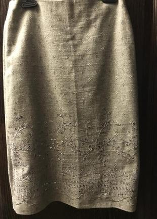 Юбка-карандаш, тонкая шерсть