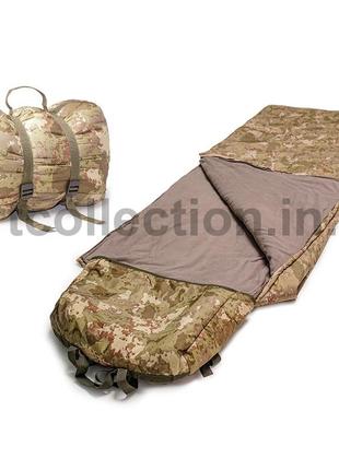 Армійський зимовий тактичний спальний мішок-ковдра, спальник для зсу 210*75 до - 25 у подарунок каремат!3 фото