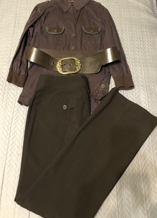 Комплект штани promod, блузка stradivarius, ремінь aldo новий