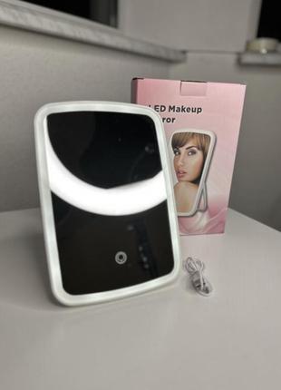 Дзеркало з підсвіткою для макіяжу акумуляторне jordan judy led makeup mirror br0001185 фото