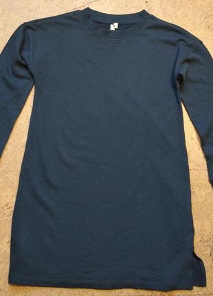 Утепленные туники длинные регланы свитшоты платья для девочки h&m 134-140 cm