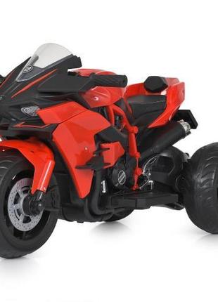 Дитячий електромотоцикл kawasaki ninja (червоний колір)