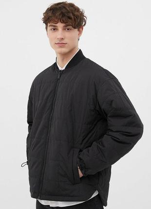 Чоловічий бомбер finn flare fab21086-200 чорний 3xl