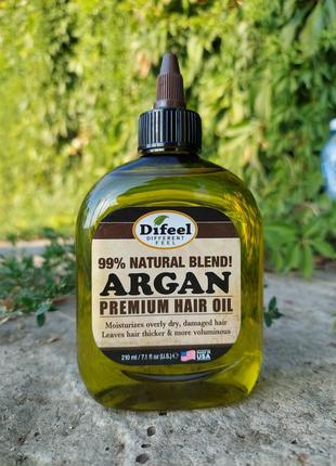 Олія для волосся difeel premium hair oil argan1 фото