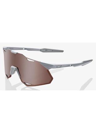 Окуляри ride 100% hypercraft xs - matte stone grey - hiper crimson silver mirror lens, mirror lens, mirror