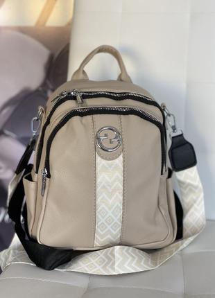 New-2023💣📸нереально стильный рюкзак на 2 отделения с акцентным текстильным ремнем💣📸люкс сигмент фабричного качества💣📸