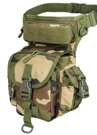 Сумка тактическая на бедро aokali outdoor a90 camouflage green 1шт