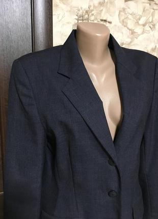Удлинённый шерстяной жакет,пиджак,100%шерсть!6 фото
