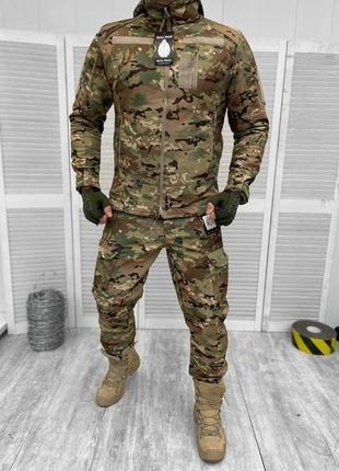 Тактичні костюми мультикам військова форма софтшел водовідштовхуючий осінь soft shell multicam1 фото