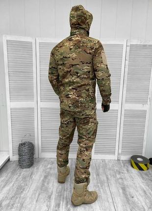 Тактичні костюми мультикам військова форма софтшел водовідштовхуючий осінь soft shell multicam6 фото