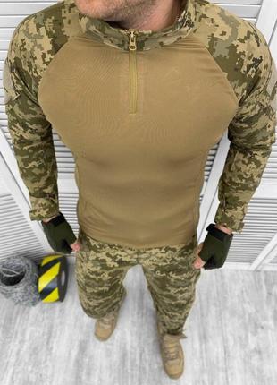 Тактичний костюм піксель військова форма ubacs убакс і штани ріп стоп весна2 фото