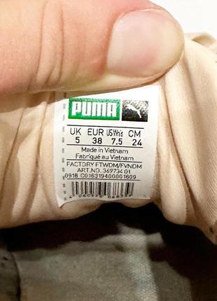 Кожаные женские кроссовки puma оригинал 38 размер8 фото