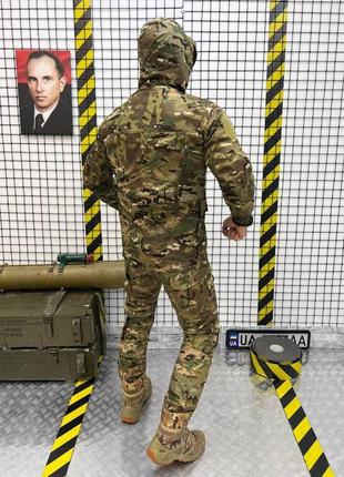 Тактический костюм 3 в 1 multicam военная форма мультикам рип стоп куртка убакс ubacs и штаны с наколенниками5 фото