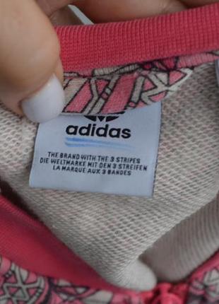 9 - 10 лет 140 см фирменный свитшот батник кофта толстовка девочке adidas оригинал6 фото