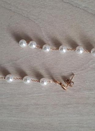 Удлиненные серьги под жемчуг