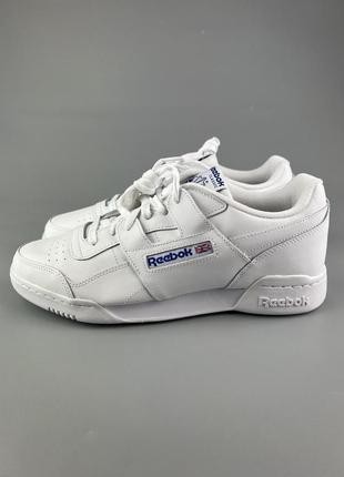 Фирменные кожаные кроссовки reebok workout plus