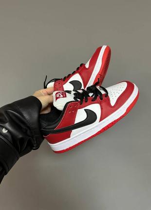 Кроссовки nike sb dunk low red/black