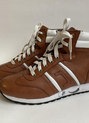 Новые зимние кросовки на цигейке, коричневого цвета calipso3 фото