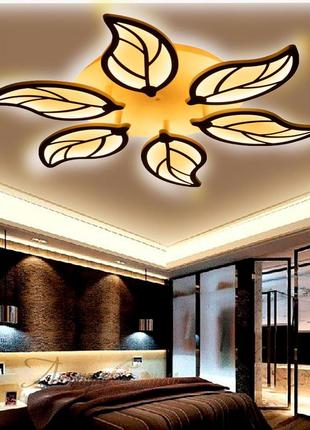 Потолочная led люстра, светильник светодиодный sunlight белый 1052/6 y wht