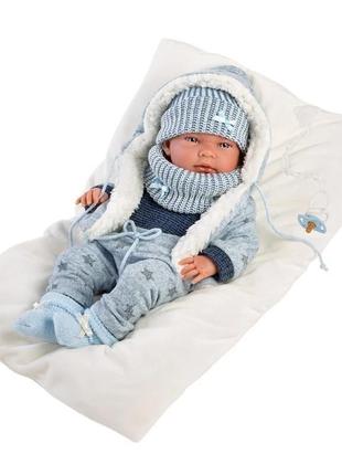 Силіконовий новонароджений пупс реборн ллоренс іспанська вінілова лялька хлопчик ніко 42 см llorens2 фото