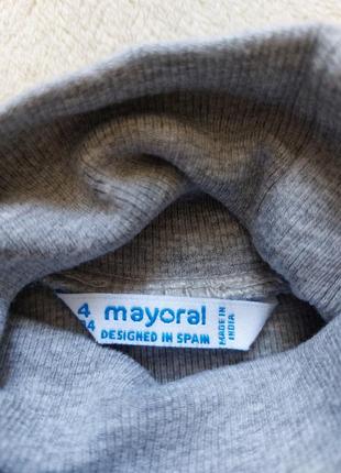 Комплект, набор гольфов, водолазок в рубчик mayoral, zara, 3-4 года2 фото