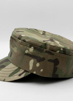 Армейская кепка мазепинка мультикам зсу (всу), тактическая кепка с гербом 57р, камуфляжная кепка с козырьком3 фото