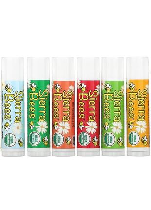 Органический бальзам для губ sierra bees organic lip balm cocoa butter