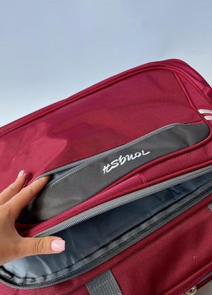 Сумка дорожная черная красная серая большая через плечо водонепроницаемая tongsh...