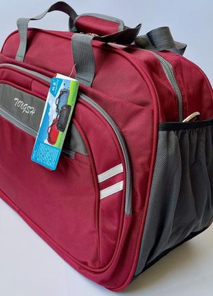 Сумка дорожная черная красная серая большая через плечо водонепроницаемая tongsh...