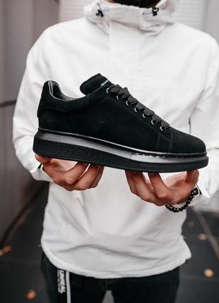 Женские кроссовки alexander mcqueen low larry black 3