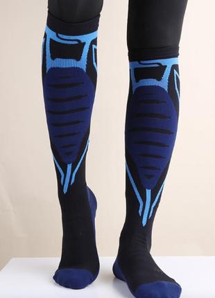 Компресійні шкарпетки гетри професійні angle show 41-43 чорно-синій5 фото