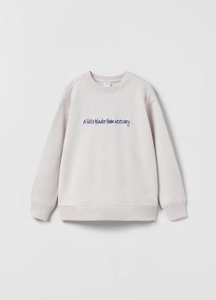 Новый хлопковый свитшот, свитер zara