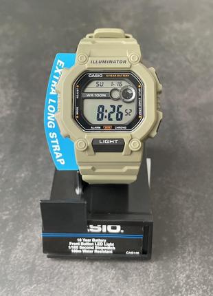 Часы наручные casio w-737hx-5a тактические хаки