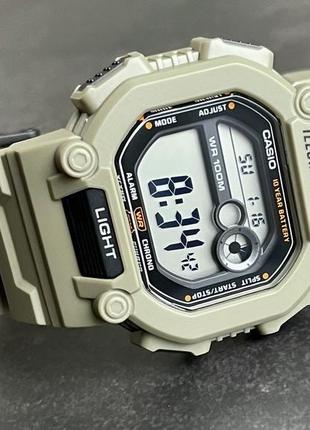 Часы наручные casio w-737hx-5a тактические хаки