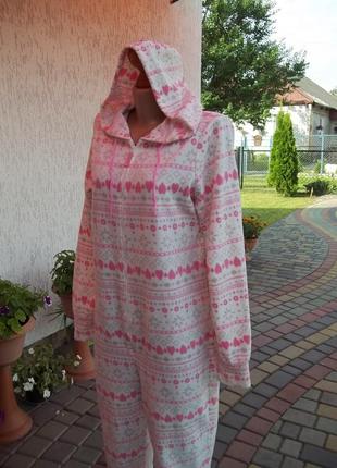 ( м - 46 р ) флисовая пижама кигуруми женская комбинезон б /у3 фото
