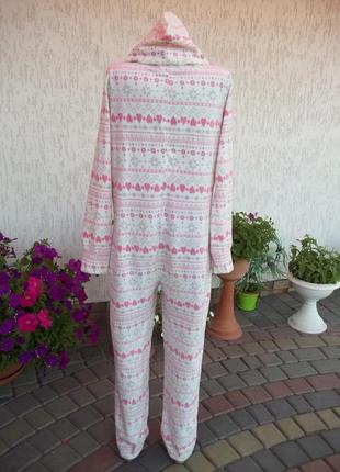 ( м - 46 р ) флисовая пижама кигуруми женская комбинезон б /у5 фото