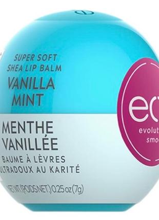 Бальзам для губ eos vanilla mint super soft shea lip balm sphere1 фото