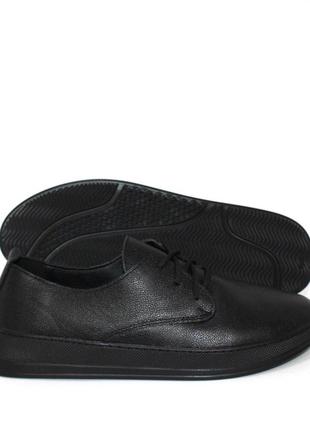 🔴 чёрные туфли мокасины из натуральной кожи8 фото
